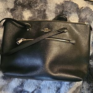 Coach Black Leather Shoulder Bag